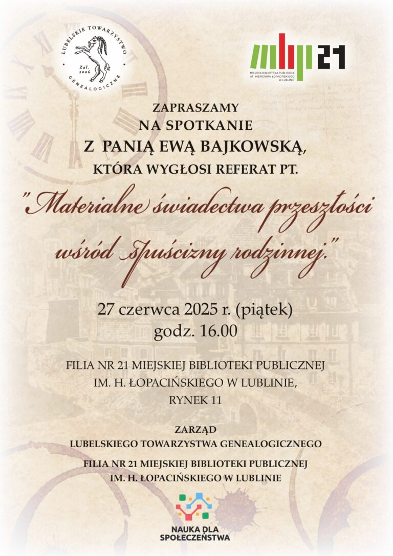 Zapraszamy na spotkanie z panią Ewą Bajkowską. Wstęp wolny.