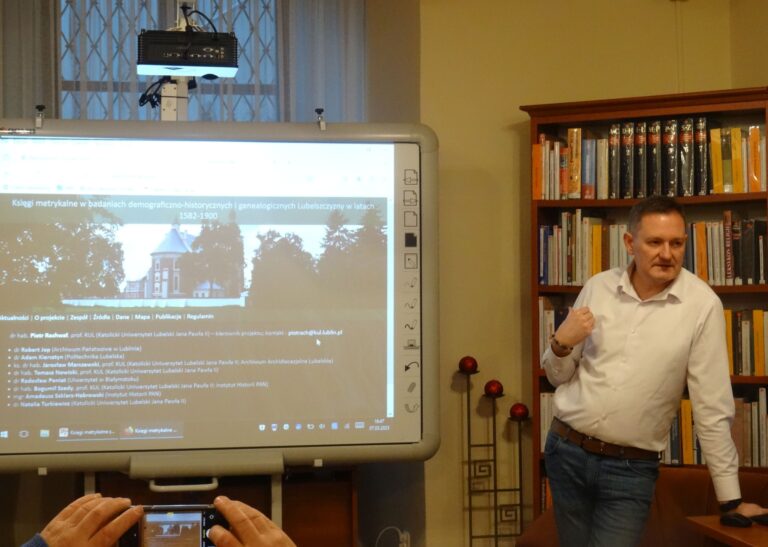 Sprawozdanie ze spotkania z prof. Piotrem Rachwałem.